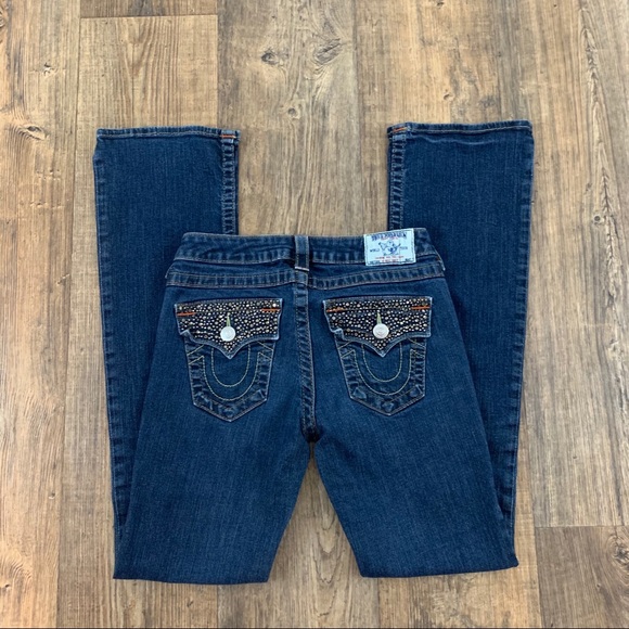 True Religion Denim - True Religion Bootcut Jeweled Pocket Jeans Size 28